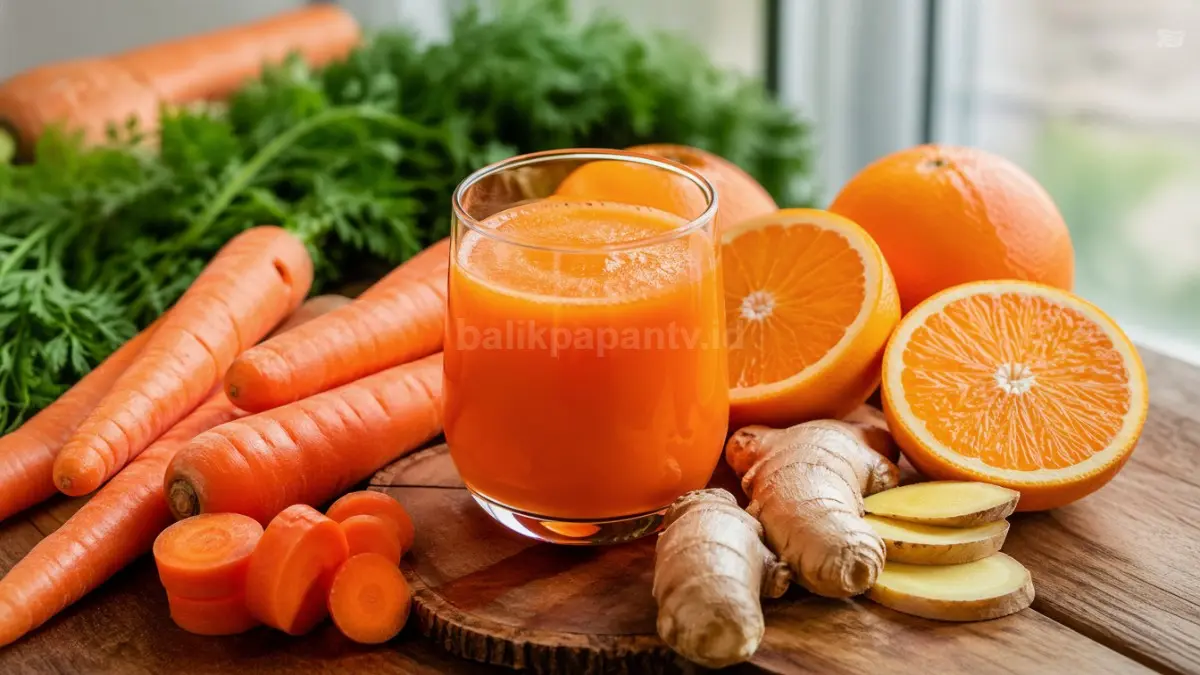 Jus Wortel + Jeruk + Jahe. (BTV/Ai)
