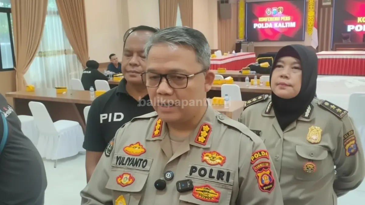 Kabid Humas Polda Kaltim Kombes Pol Yuliyanto saat memberikan keterangan kepada wartawan terkait dugaan intimidasi pada jurnalis saat aksi 214.