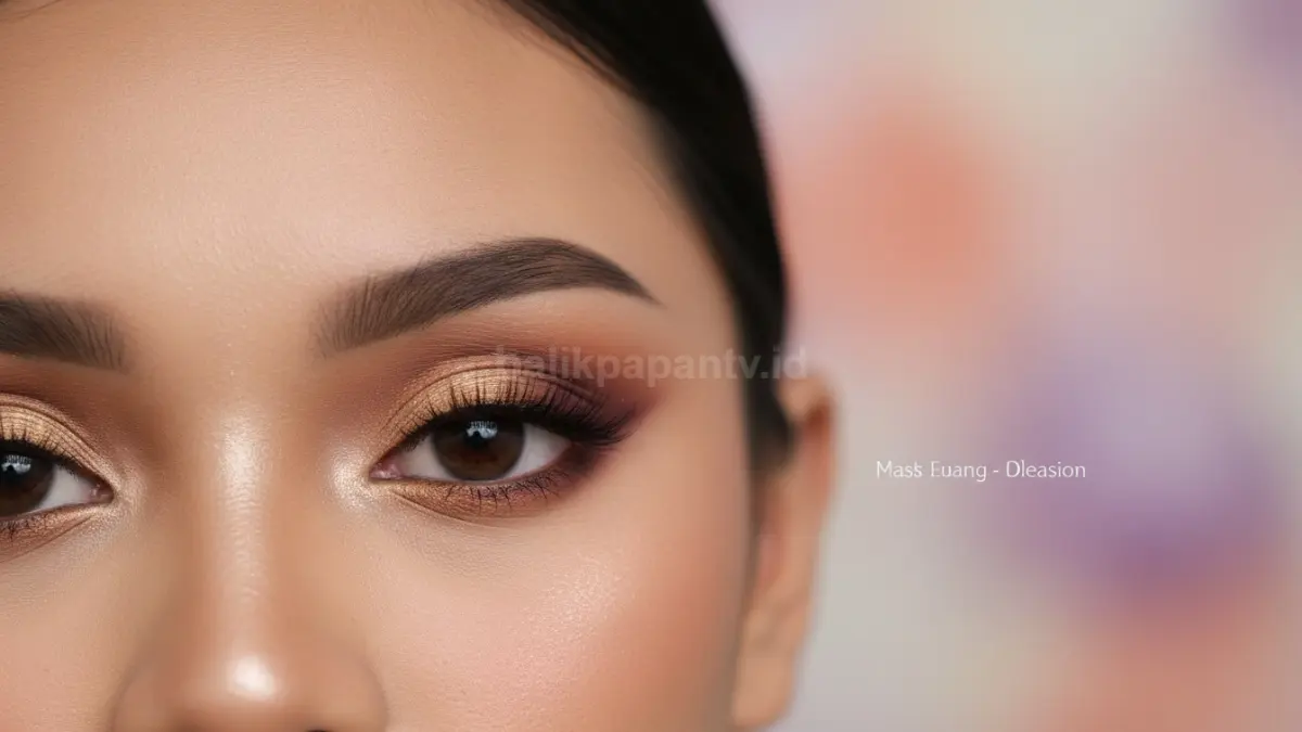 Aplikasi eyeshadow di kelopak mata untuk membentuk dimensi (BTV/AI)