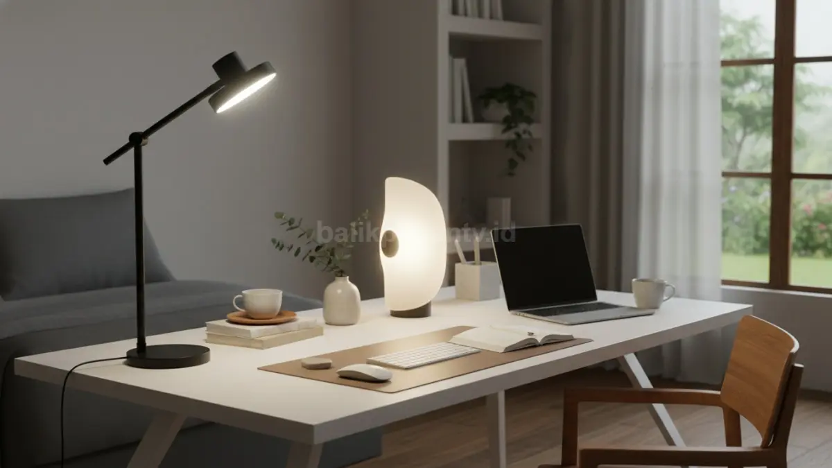  Lampu meja dekoratif soft light (BTV/Ai)