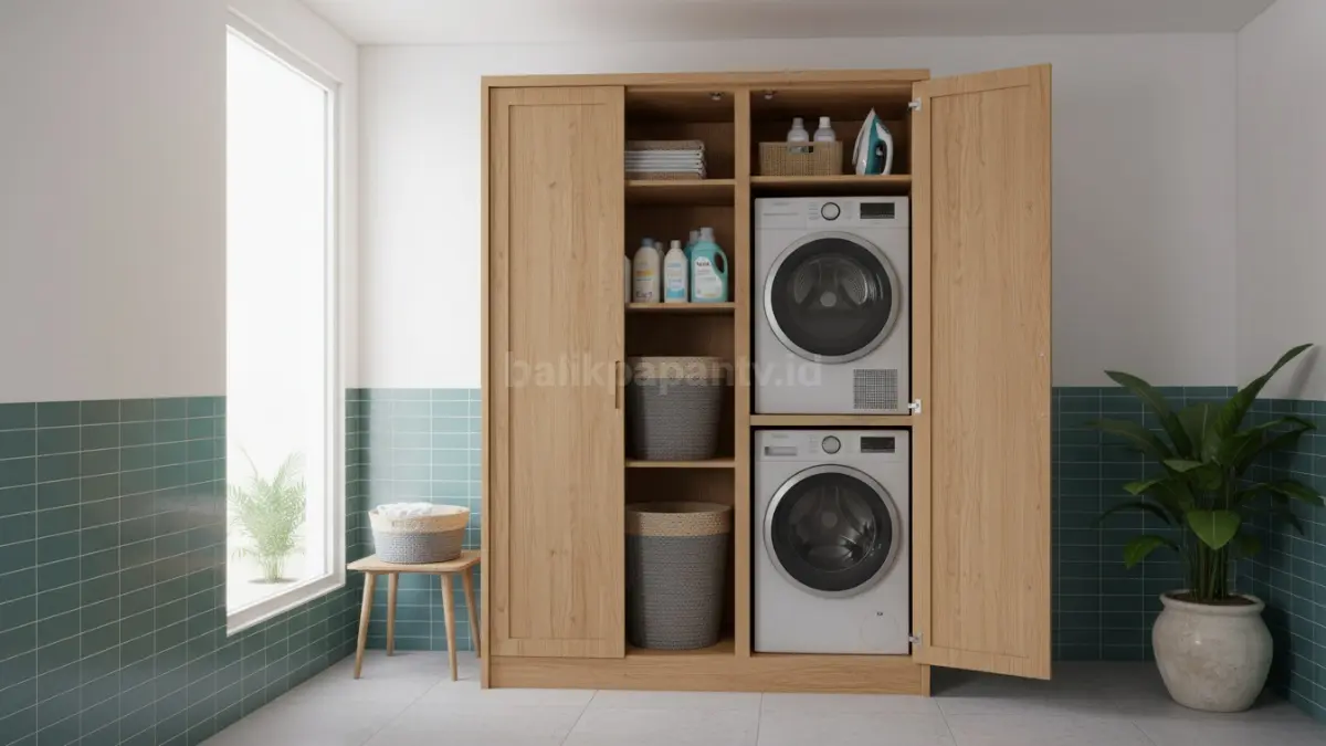 Lemari Laundry Tertutup Anti Berantakan (BTV/Ai)
