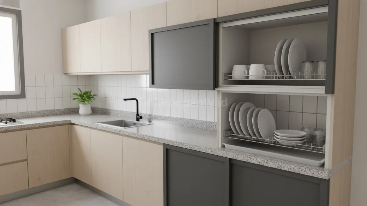 Rak Piring Kabinet Tertutup( BTV/Ai)