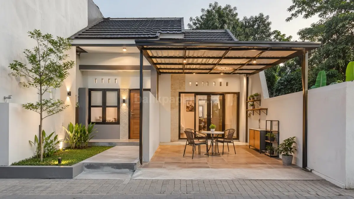 Rumah tipe 36 dengan carport multifungsi. (BTV/Ai)