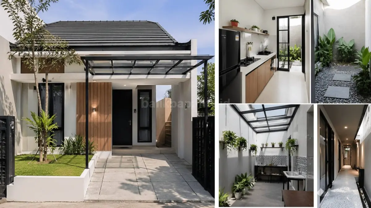 Rumah tipe 36 dengan dapur ke belakang + taman kecil. (BTV/Ai)