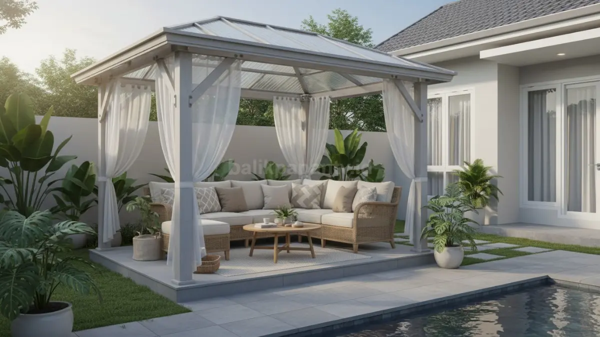 Area Rapat Keluarga dengan Kanopi atau Gazebo. (BTV/Ai)