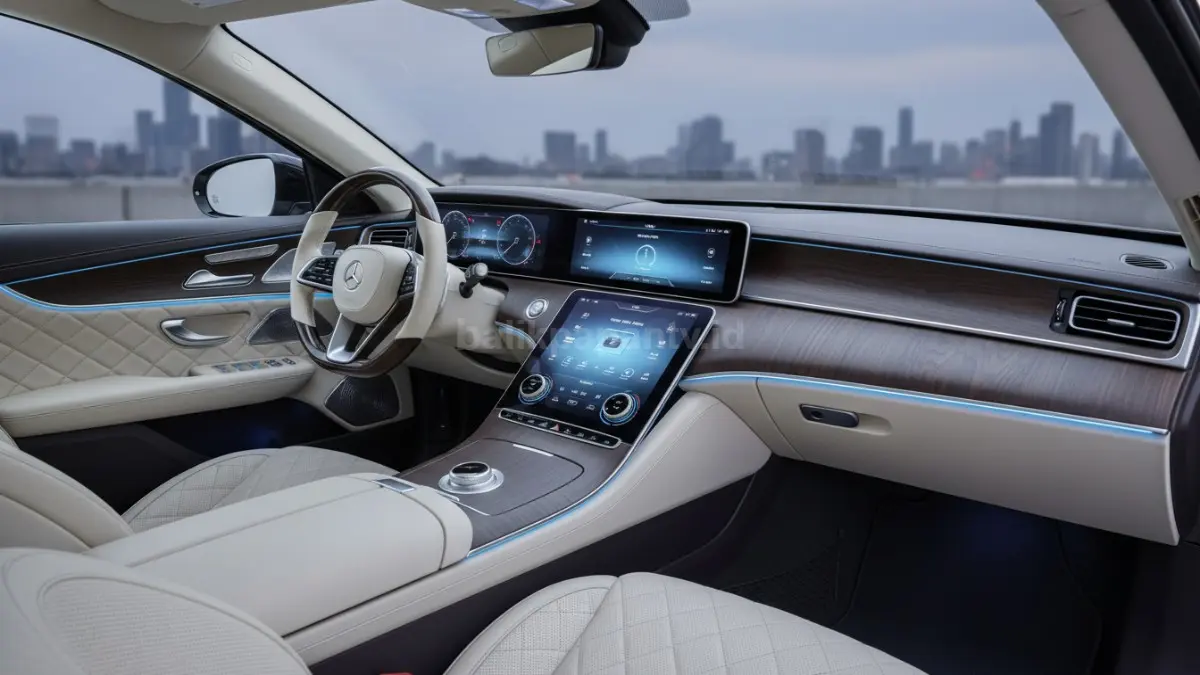Interior premium dengan layar sentuh responsif dan audio berkualitas (BTV/AI)