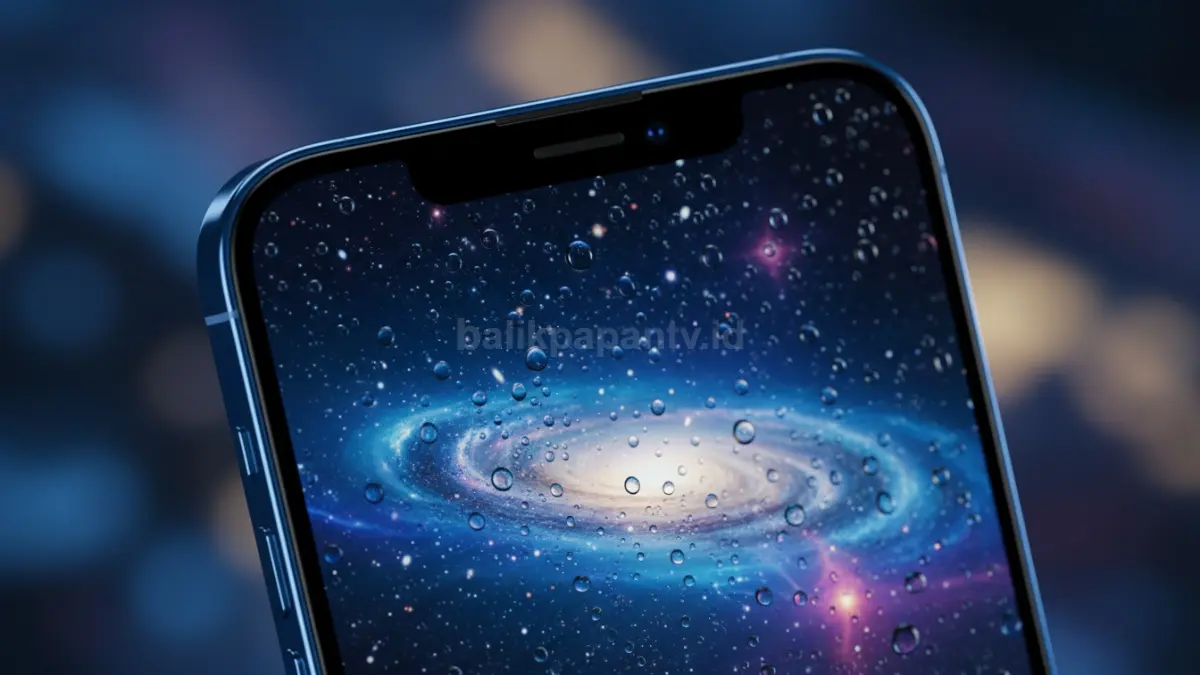 iPhone 14 dengan tampilan klasik notch dan layar aktif (BTV/Ai)