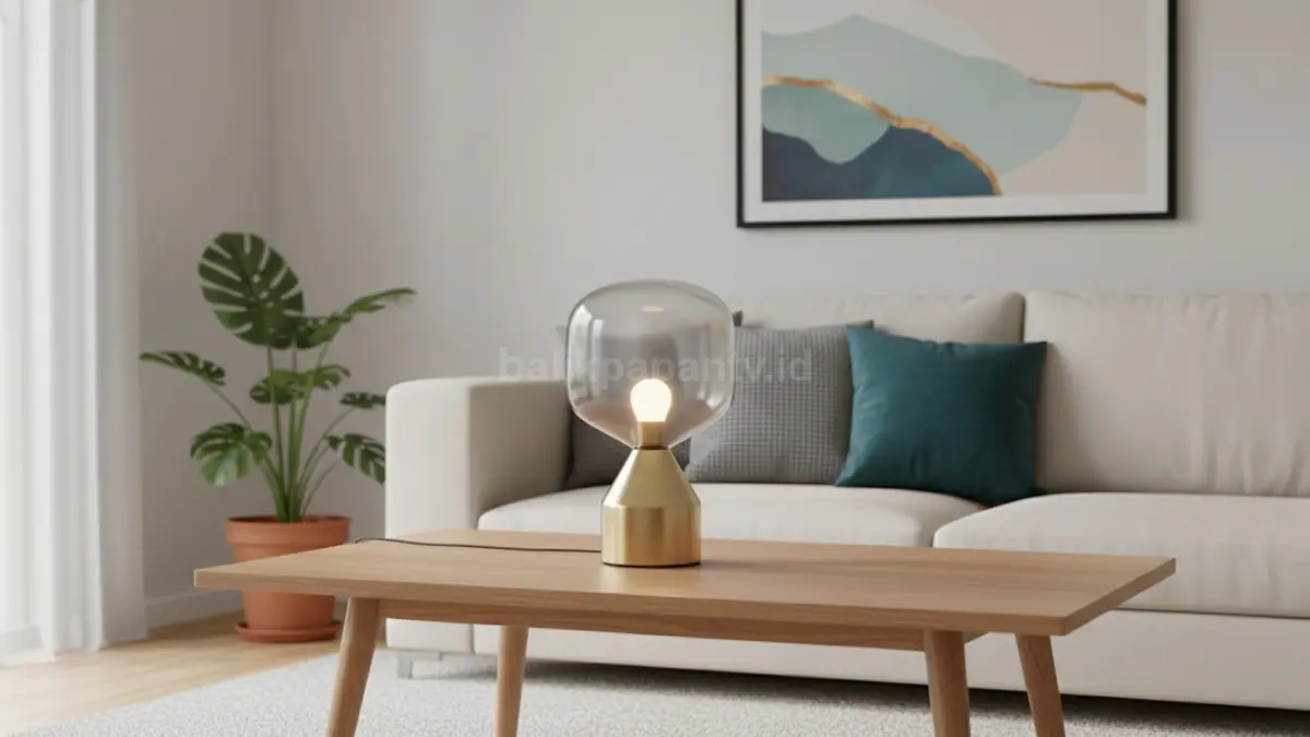  Lampu Meja Modern. (BTV/Ai)