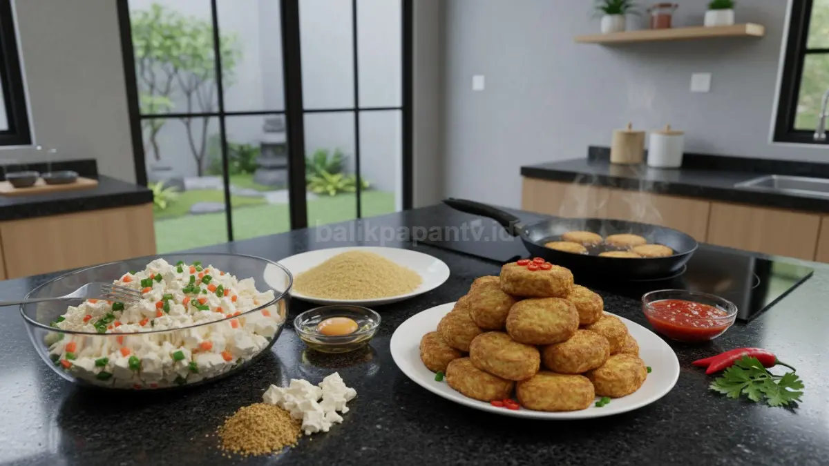  membuat nugget tahu agar hasilnya padat dan gurih