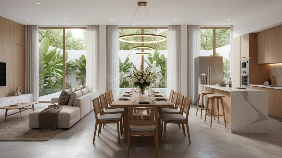  Ruang Makan dengan Konsep Open Plan . (BTV/Ai)