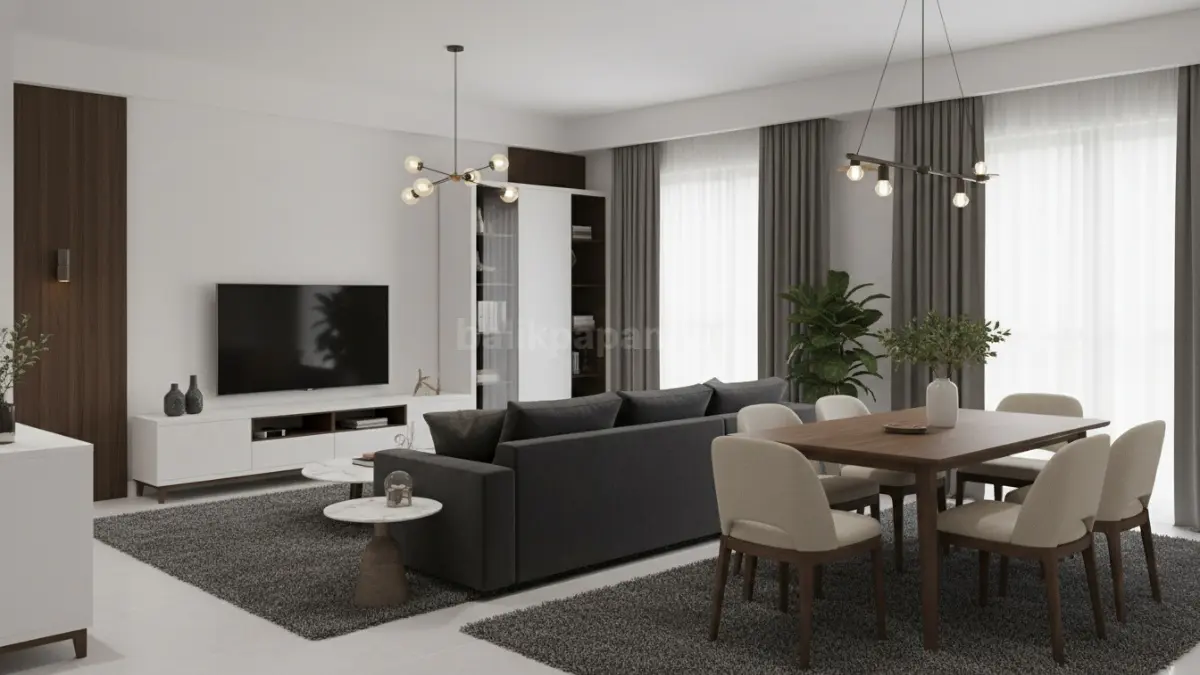 Visual kesalahan penataan furnitur yang membuat ruang sempit
