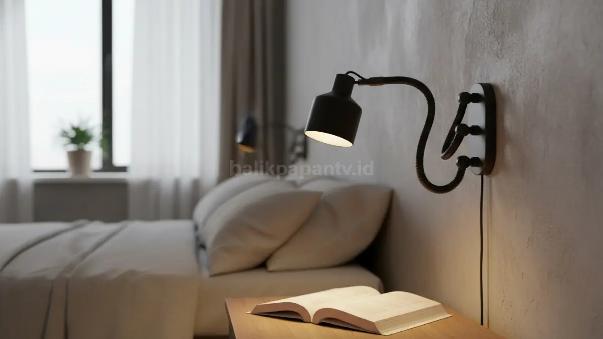 Wall lamp adjustable arm (lengan fleksibel) (BTV/Ai)