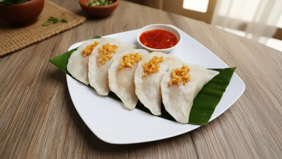 Chai Kue dengan kulit tipis transparan dan isian sayuran segar