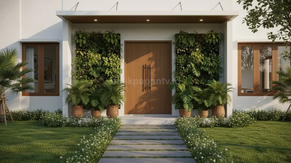 Green Entrance dengan Tanaman Hidup. (BTV/Ai)