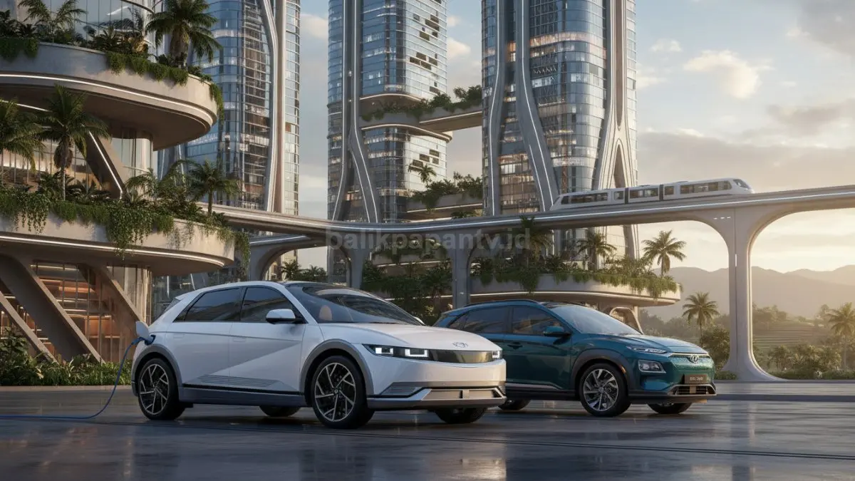 Hyundai Ioniq 5 dan Kona tampil sebagai mobil listrik unggulan (BTV/Ai)