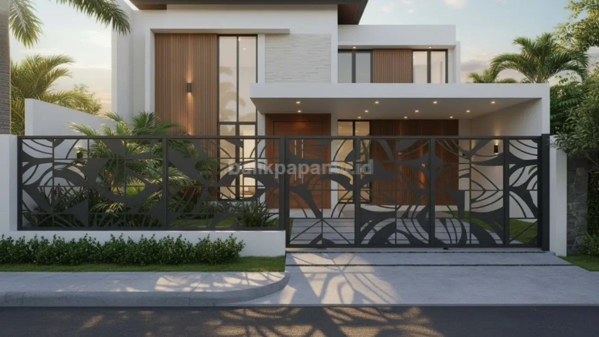 Pagar Laser Cut Modern. (BTV/A)