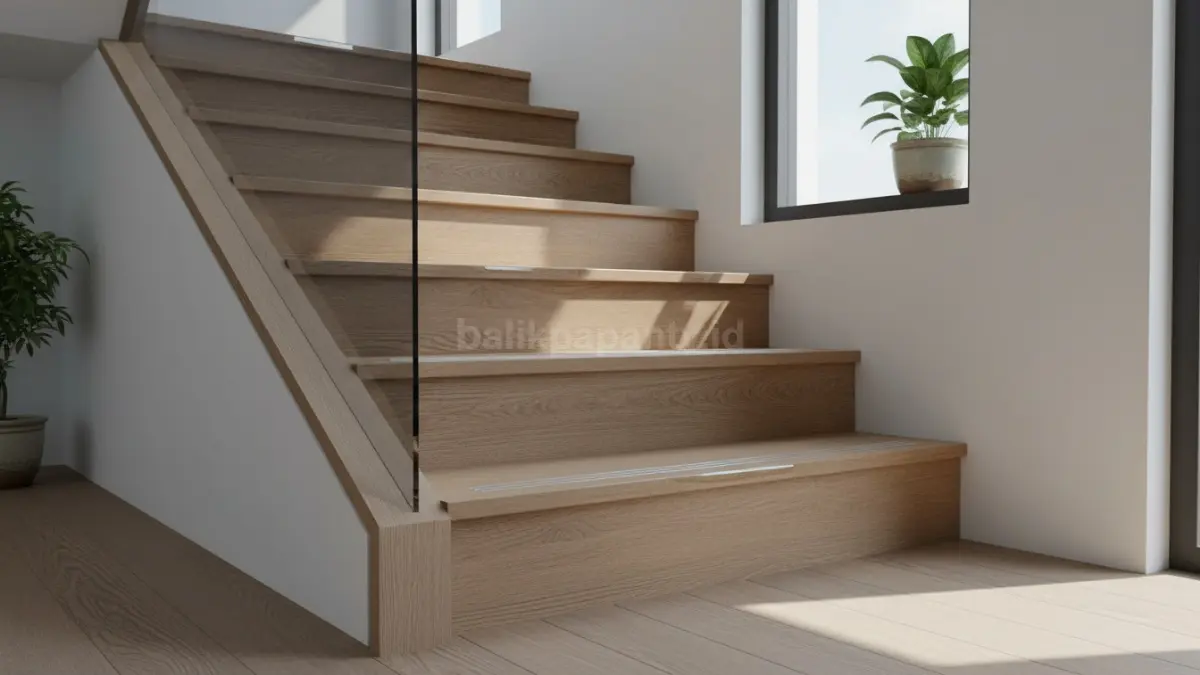 Step Nosing Kayu Solid. (BTV/Ai)