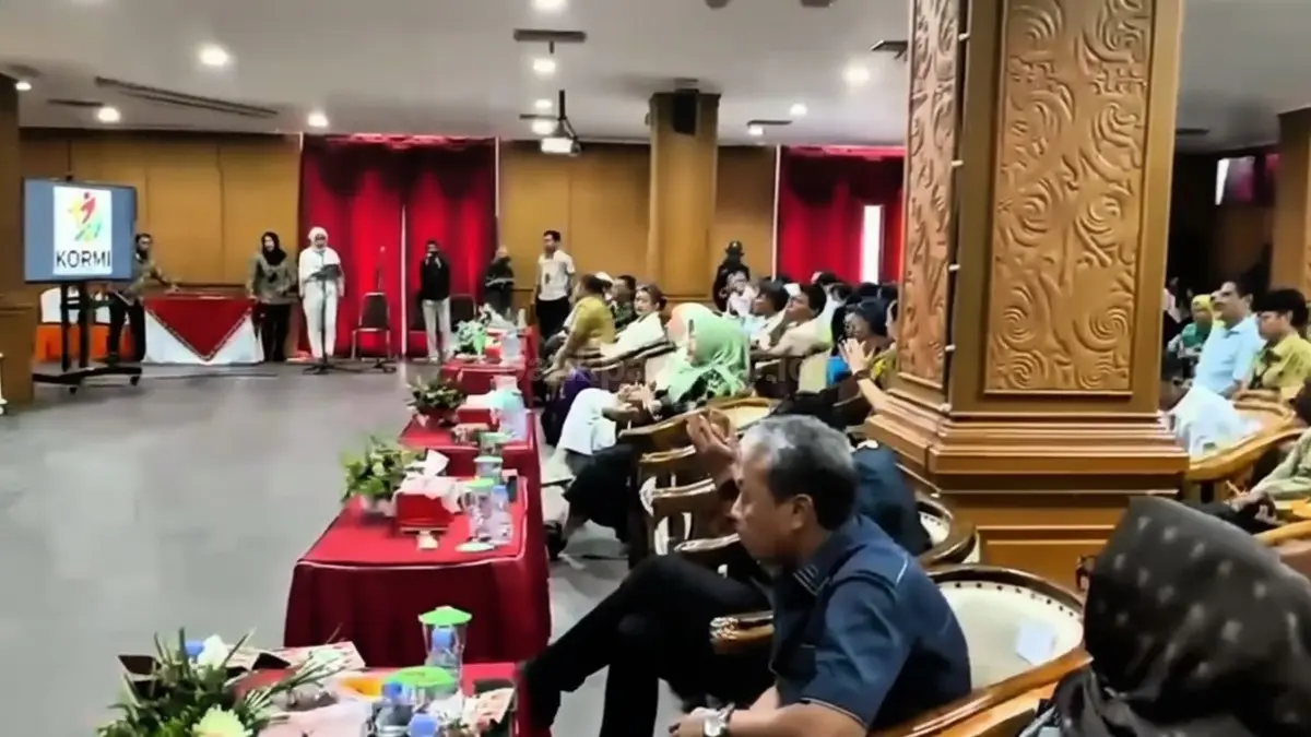 Suasana pelantikan pengurus KORMI PPU yang menandai awal gerakan olahraga masyarakat