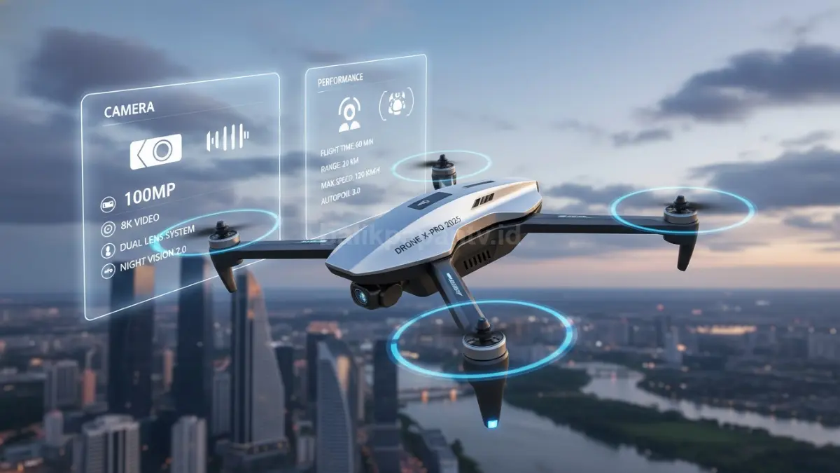 Drone terbaik 2025 terbang di langit dengan perbandingan fitur kamera dan performa (BTV/Ai)