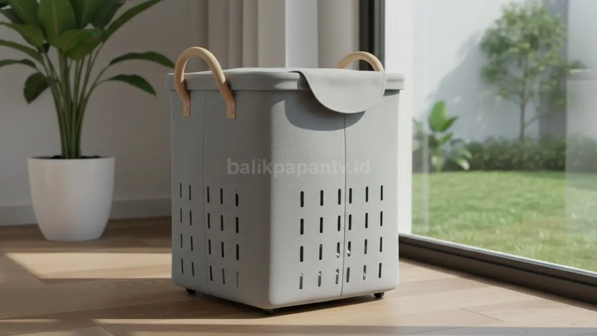 Keranjang pakaian lipat multifungsi (BTV/Ai)