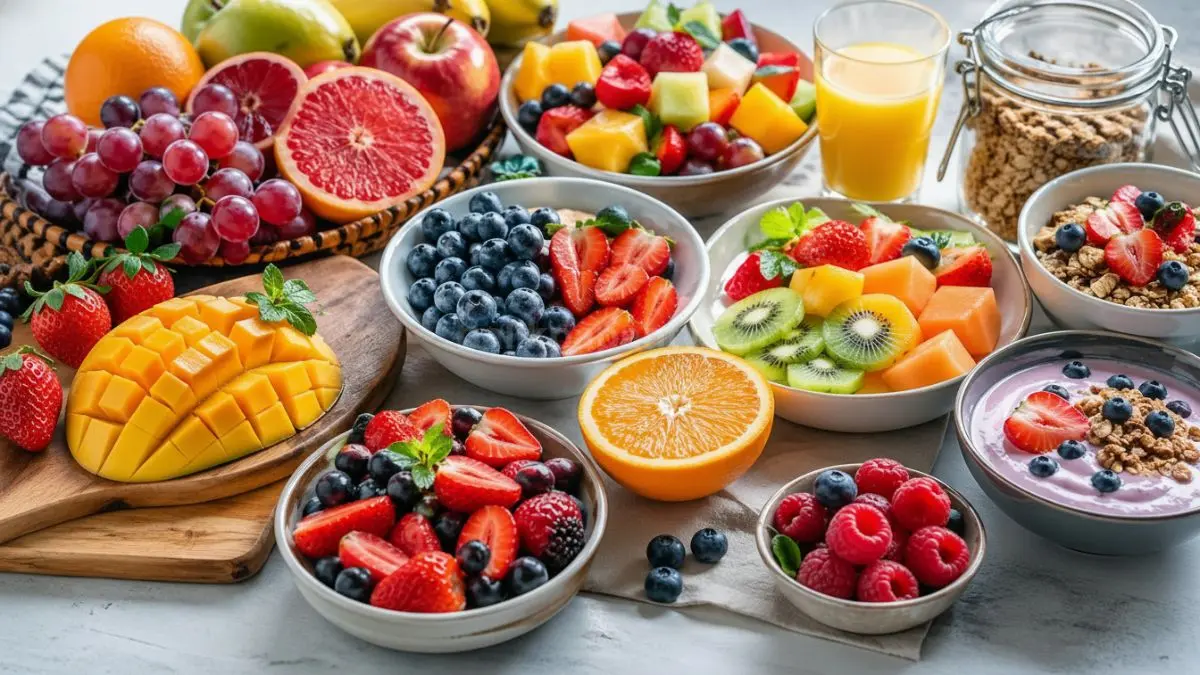 Sajian buah segar untuk sarapan sehat dengan warna cerah menggugah selera. (BTV/Ai)