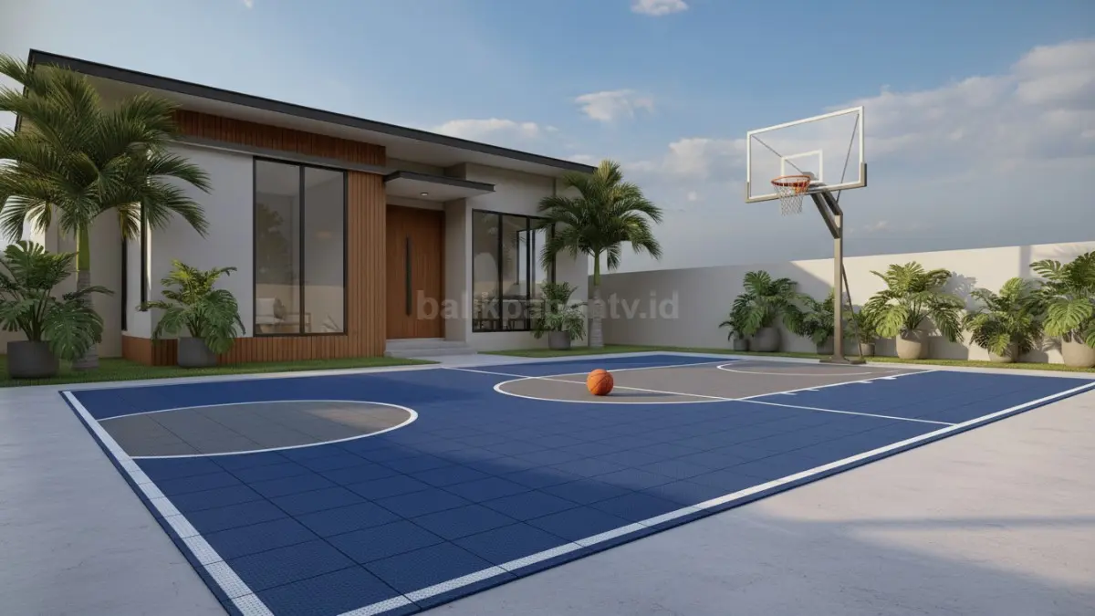 Setengah lapangan dengan satu ring
