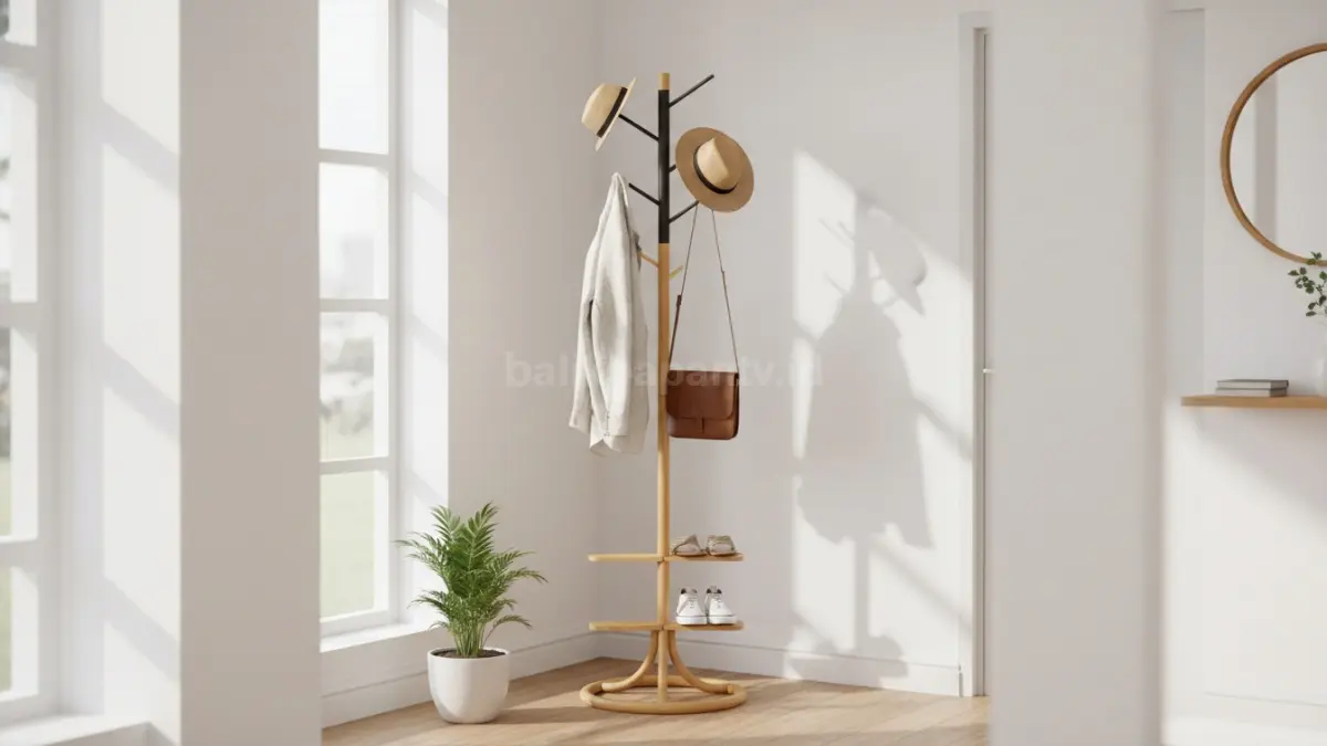  Standing coat rack multifungsi (BTV/Ai)