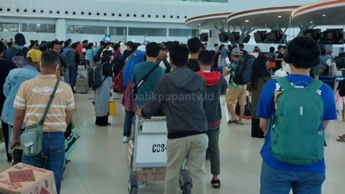Suasana di Bandara Sepinggan Balikpapan.