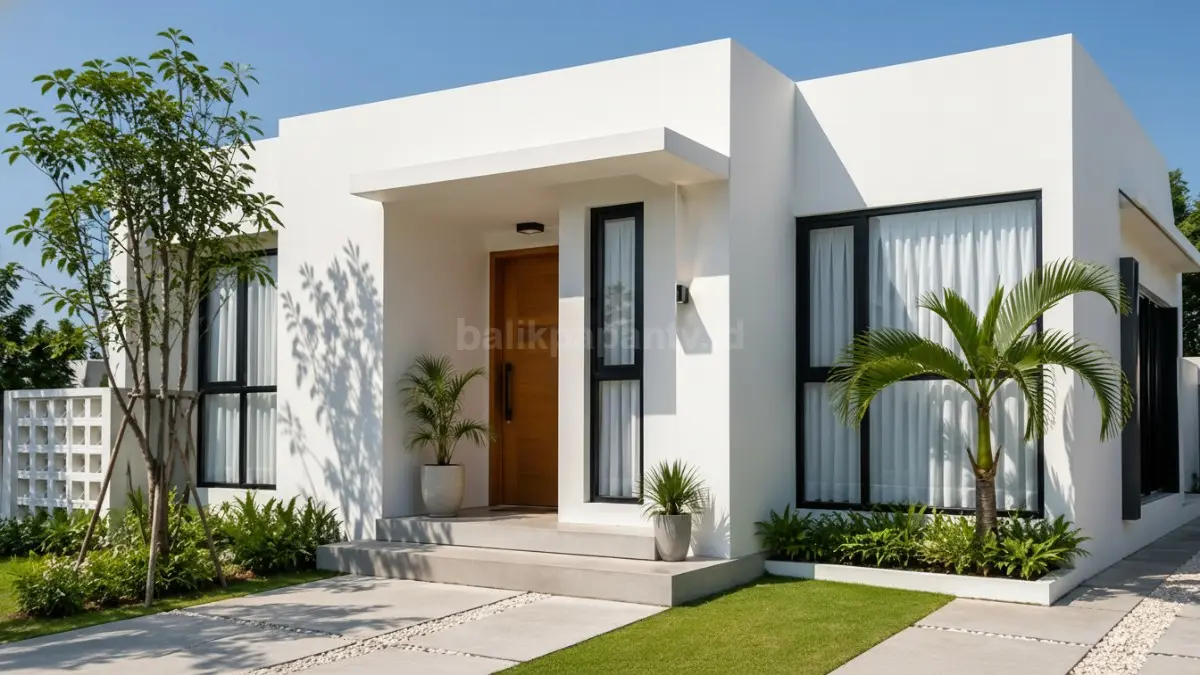 Warna cat rumah putih bersih. (BTV/Ai)