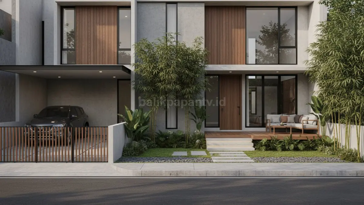 Gunakan buffer zone di bagian depan rumah
