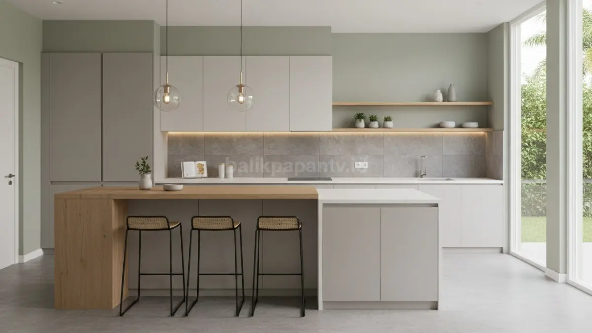 Mini bar menyatu dengan kitchen set. (BTV/Ai)