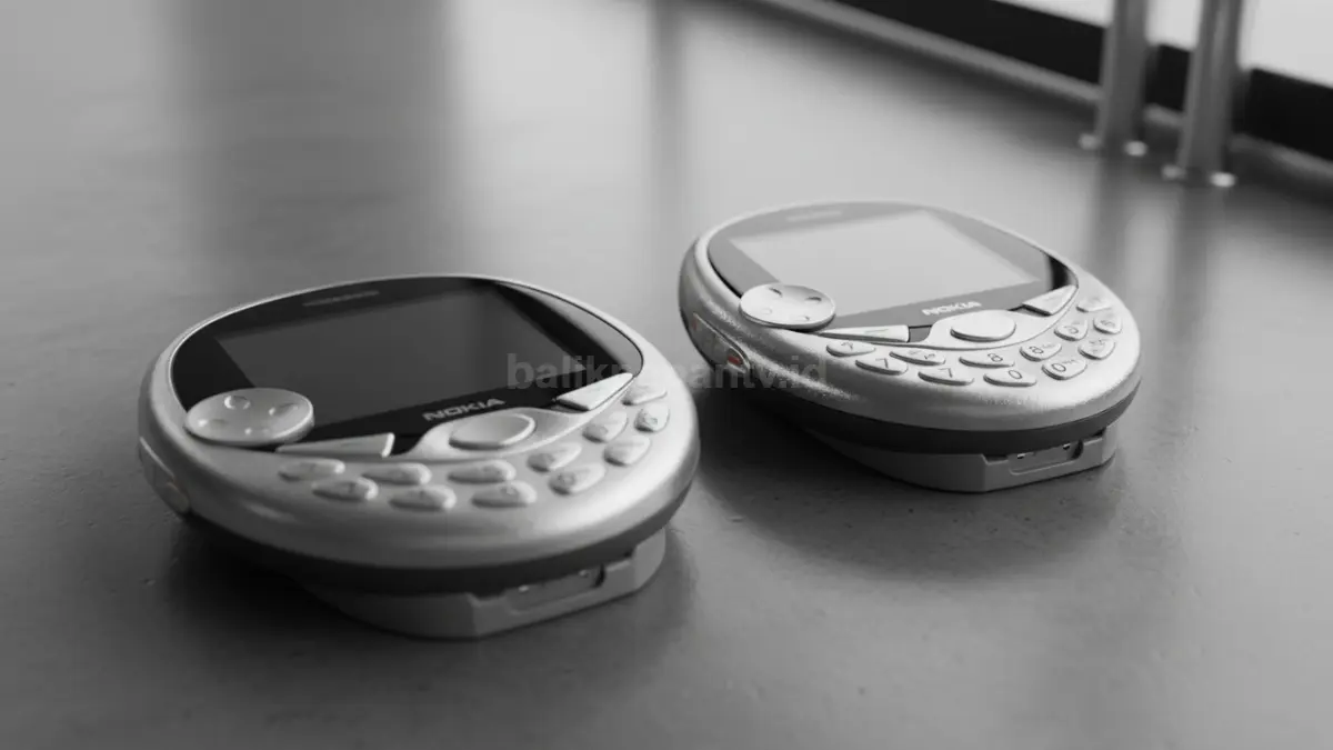 Nokia N-Gage Classic dan QD berdampingan, menampilkan desain unik ponsel gaming legendaris (BTV/Ai)