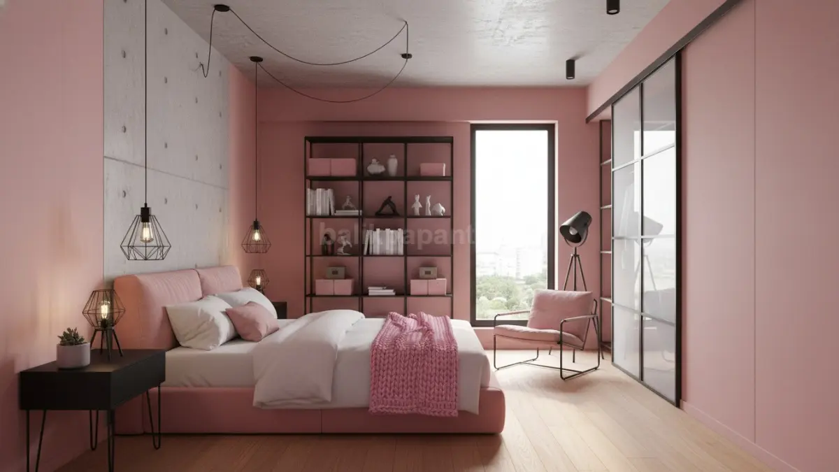 Pink dengan aksen industrial ringan. (BTV/Ai)