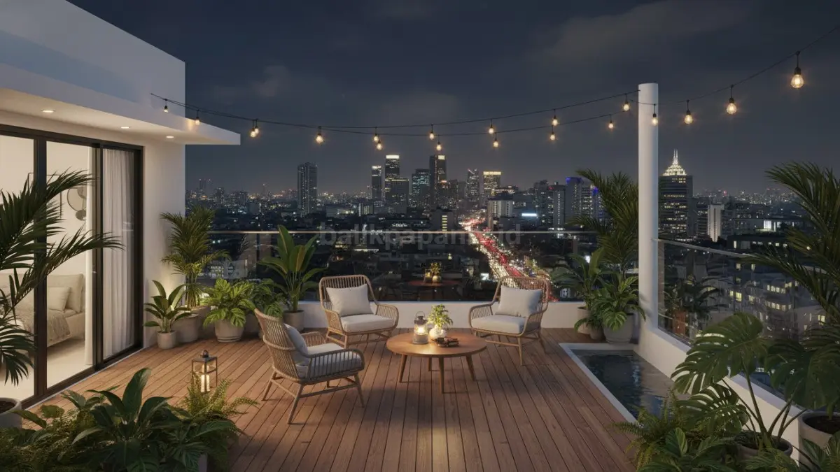 Rooftop lounge kecil. (BTV/Ai)