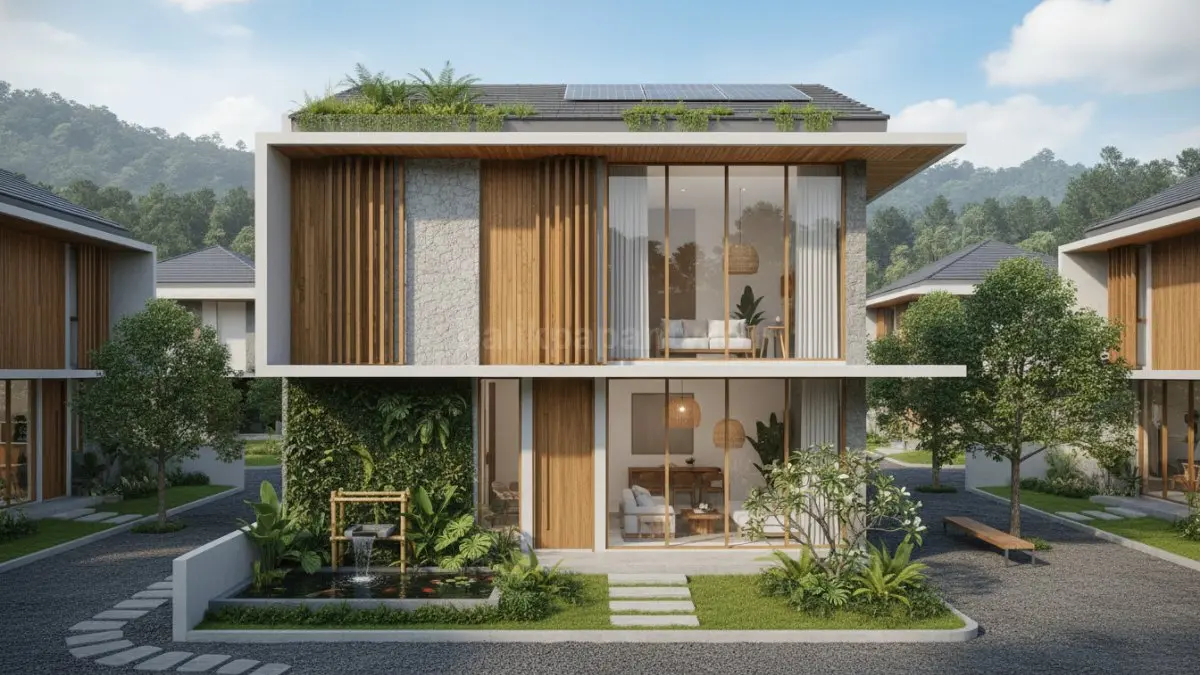 Rumah dengan konsep eco-living. (BTV/Ai)