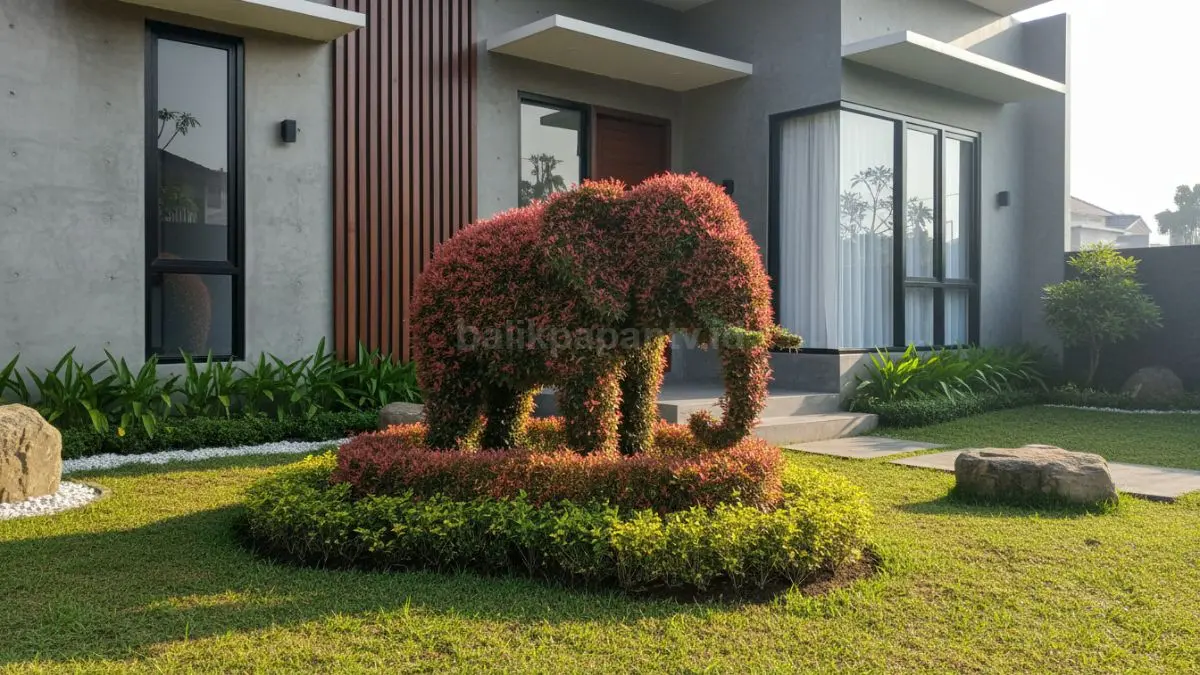  Tentukan titik fokus taman
