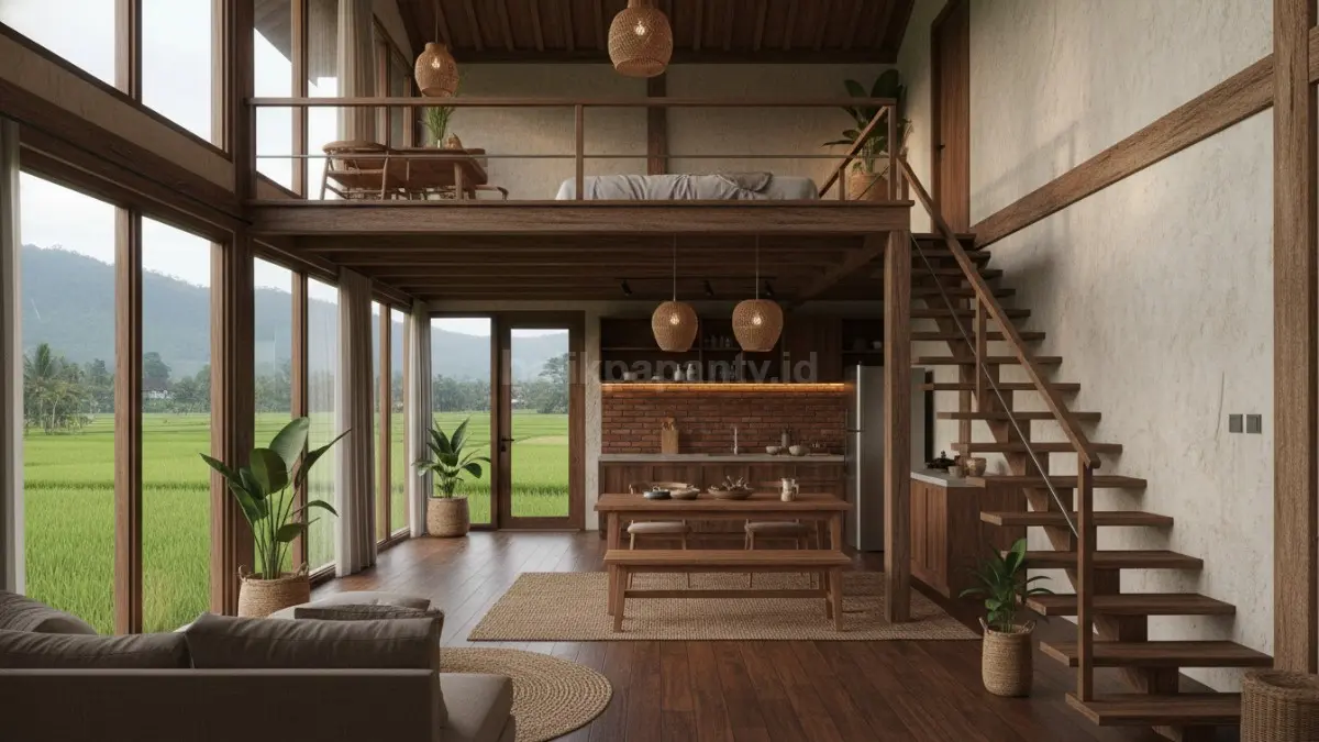 Rumah open space mezzanine bikin ruang tambah tanpa makan lahan, tetap lega dan fungsional banget