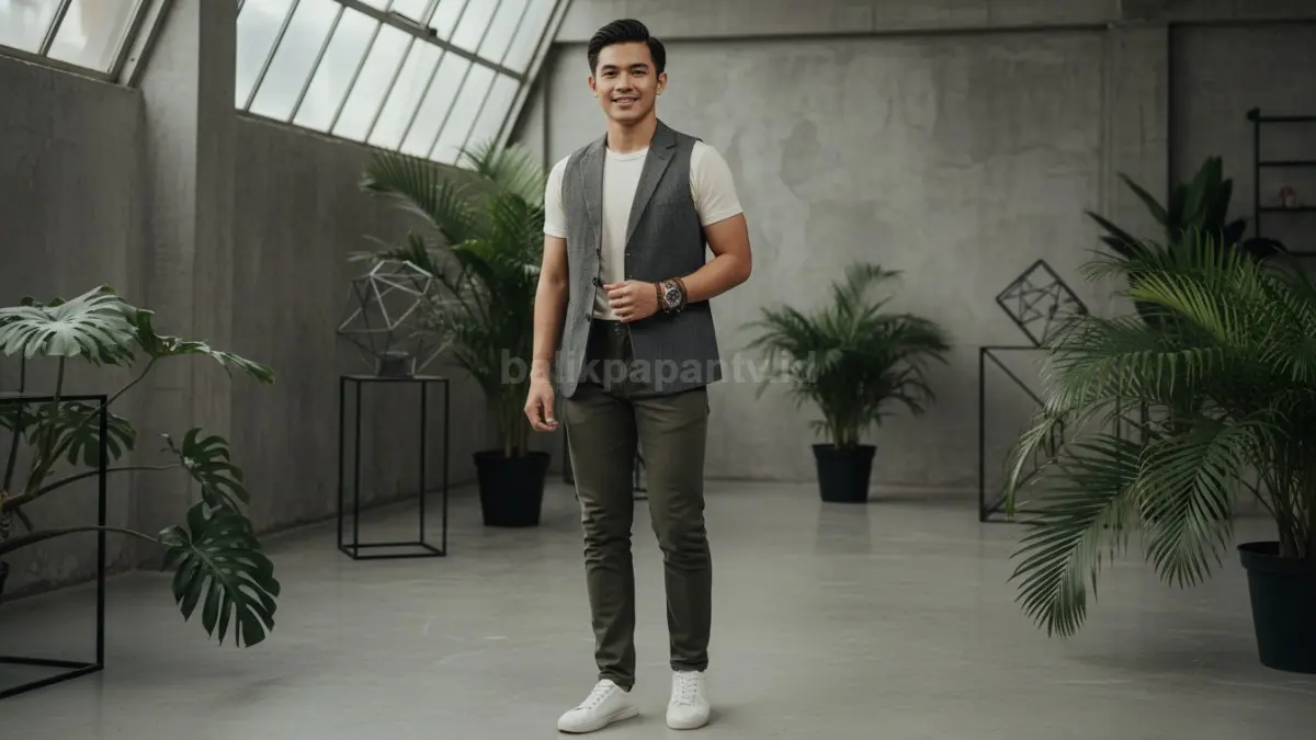 Fashion vest modern dipadukan outfit kasual sederhana tampil stylish