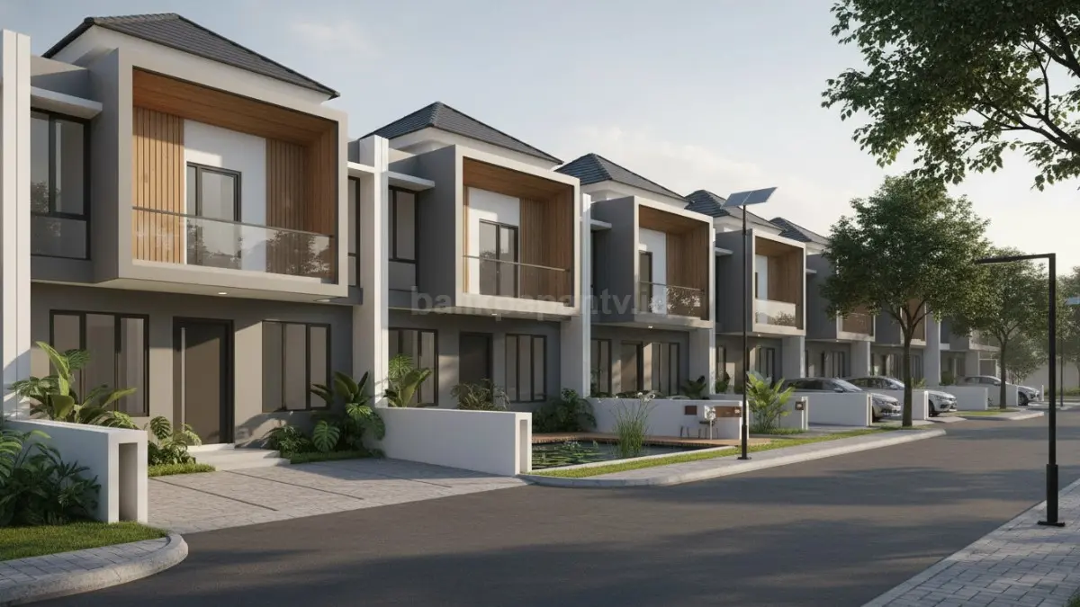 Kawasan perumahan residence modern dengan desain terintegrasi dan fasilitas lengkap. (BTV/Ai)