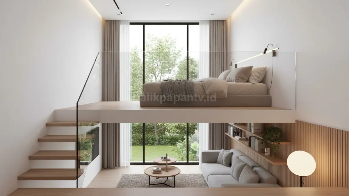 Mezzanine setengah area dengan ruang multifungsi. (BTV/Ai)