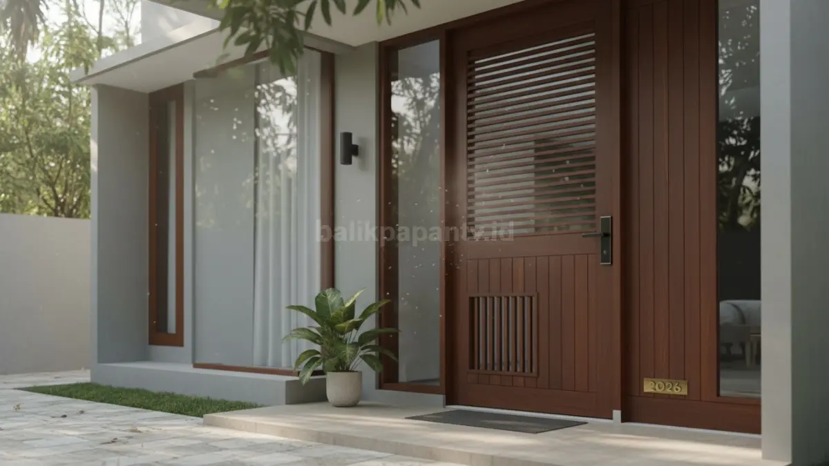 Pintu dengan ventilasi atau kisi. (BTV/Ai)