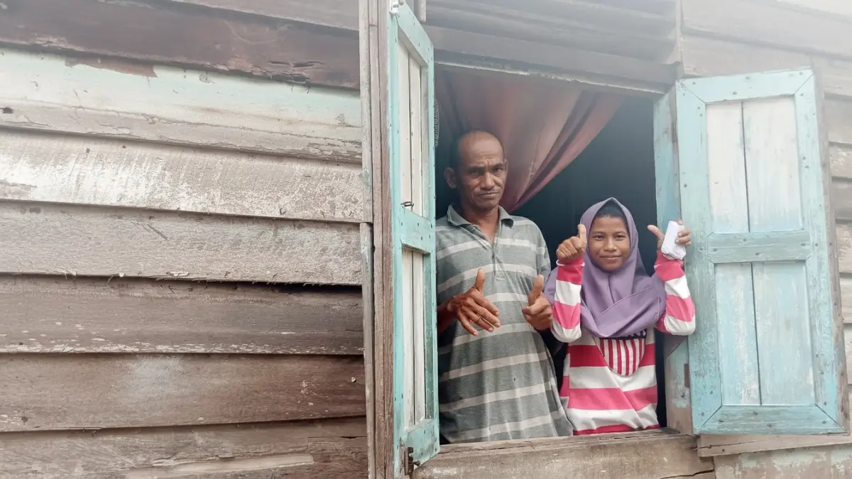 Rumah kayu warga Teritip yang akan direnovasi lewat program BSPS