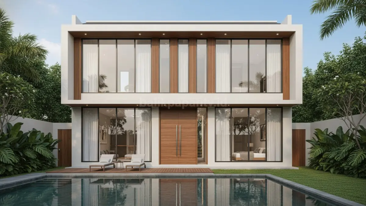 Rumah modern simpel dengan pencahayaan alami luas dan tampilan elegan  (BTV/Ai)
