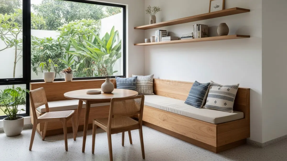 Bench built-in menyatu dengan dinding (BTV/Ai)