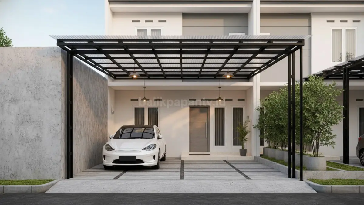 Carport Industrial Minimalis. (BTV/Ai)
