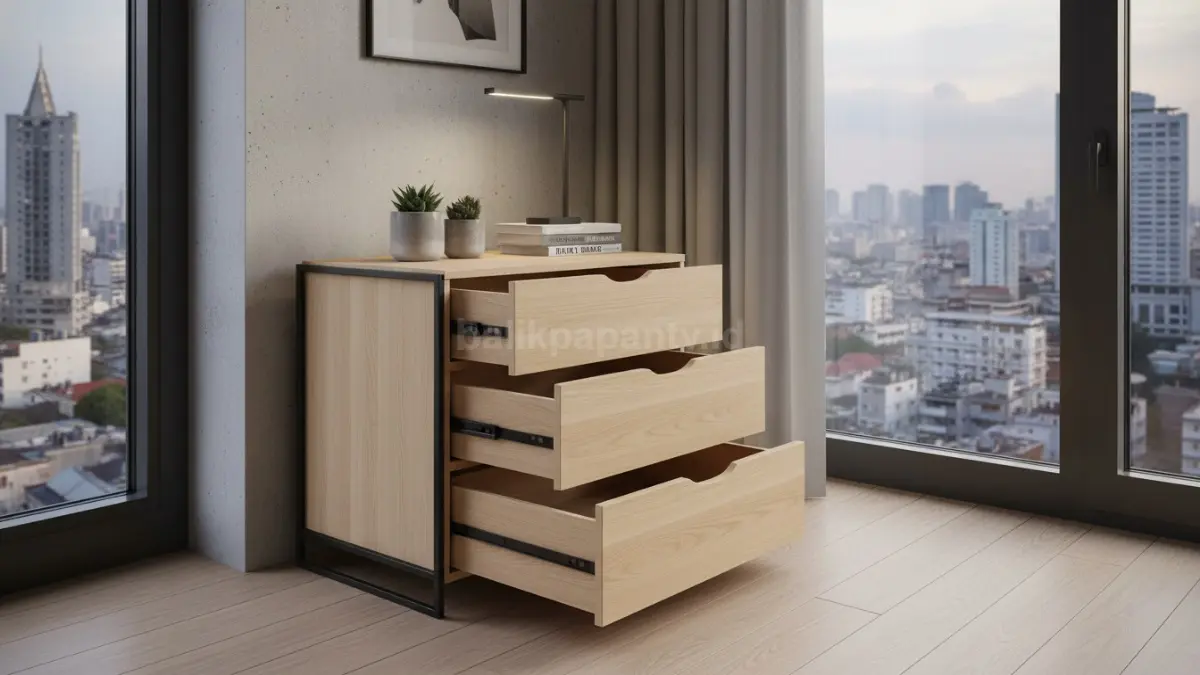 Drawer Unit Besi Matte Kombinasi MDF (BTV/Ai)