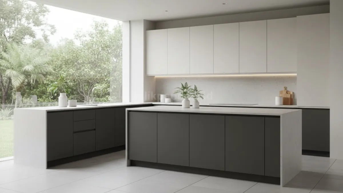 Flat panel dua warna dengan konsep clean line (BTV/Ai)