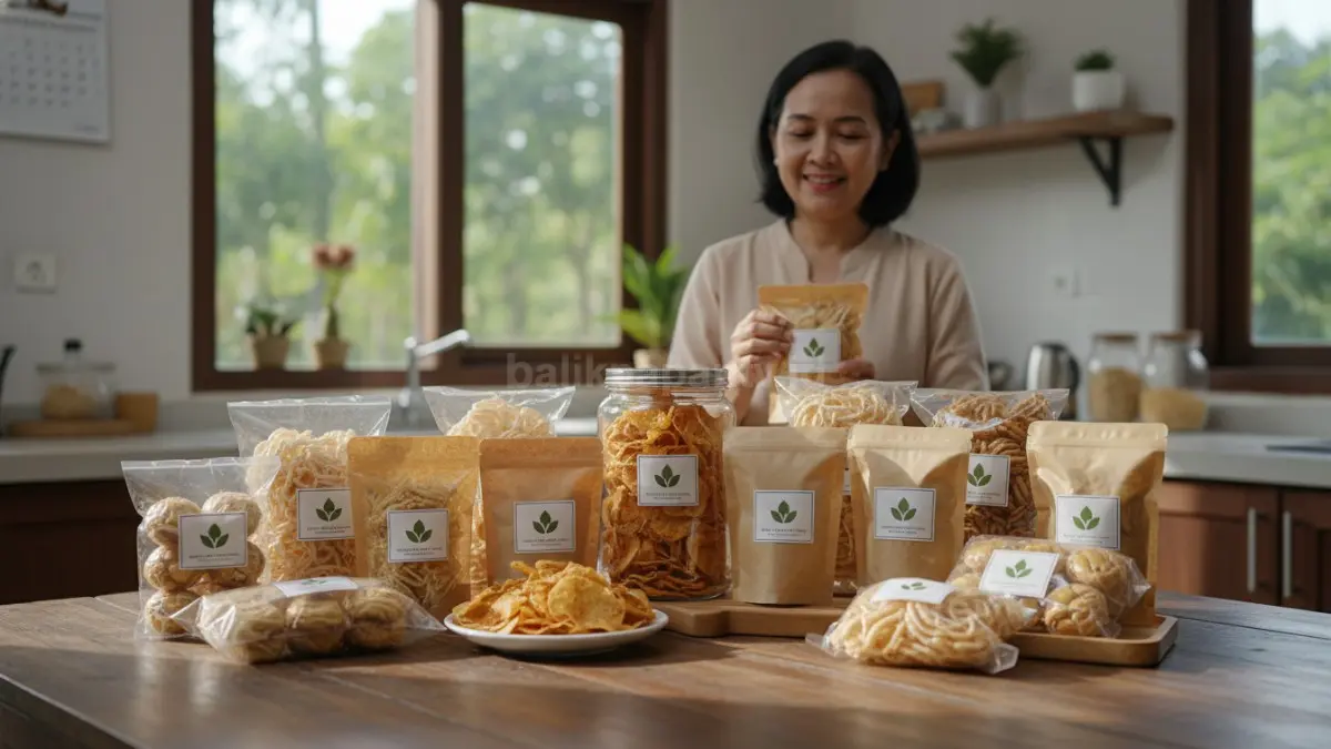 Peluang usaha camilan rumahan kemasan simpel tetap diminati pembeli karena praktis, murah, dan mudah dipasarkan.
