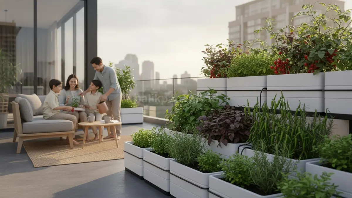 Rooftop Garden Produktif. (BTV/Ai)