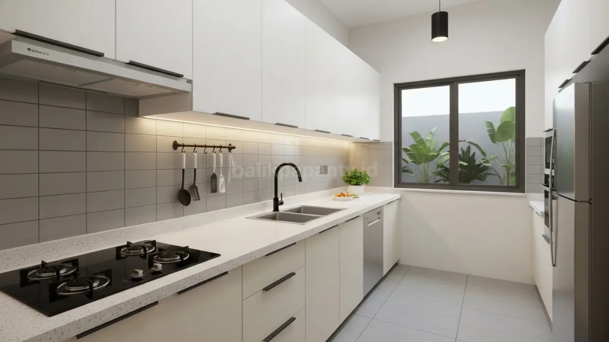 Dapur Linear untuk Rumah Sempit. (BTV/Ai)
